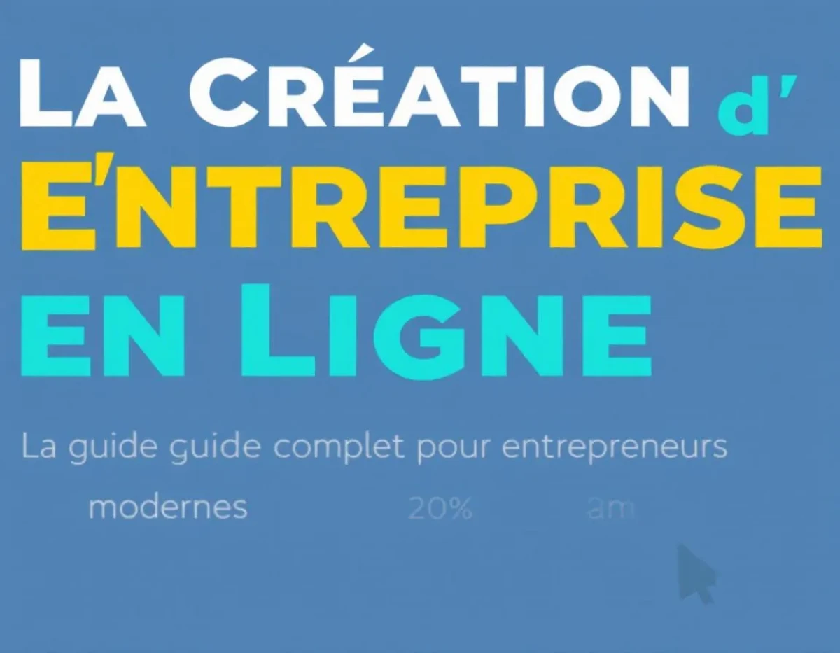 La Création d'Entreprise en Ligne : Guide Complet pour Entrepreneurs Modernes